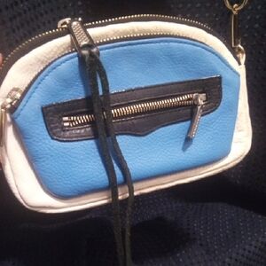 Rebecca Minkoff Blue and White Mini Bag